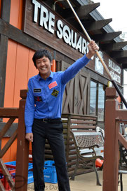 JPBA松田渉プロ。あ、急に照れてる