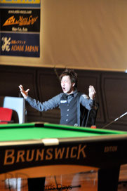 オッハヨーゴザイマース！と大井プロ。2012ジャパンオープン