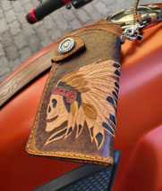portafogli biker con caterna