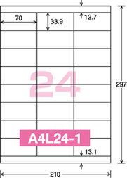 ラベル用紙A4-24面(1) - ホーム - 株式会社文泉堂 ラベル用紙A4-24面(1) - ホーム - 株式会社文泉堂