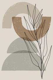 impression toile tableau numerique digitale haute qualité peinture feuillage moderne tendance design contemporain naturel beige bois idee decoration cadeau anniversaire emmenagement noel paque printemps femme homme pastel wood dessin solde luxe chic