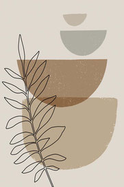 impression toile tableau numerique digitale haute qualité peinture feuillage moderne tendance design contemporain naturel beige bois idee decoration cadeau anniversaire emmenagement noel paque printemps femme homme pastel wood dessin solde luxe chic