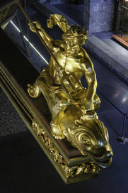 Bild: Königliche Rudergaleere im Museu Maritim de Barcelona 