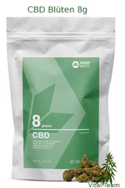 CBD Blüten 8 g  HempMate jetzt online Bestellen bei HempMate Vital Team Vertriebspartner