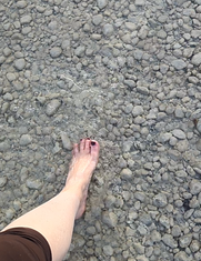 Kneippen im Ammersee, Eching
