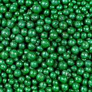 Tonperlen glitzer grün