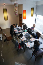 Japanese Calligraphy Mt. Eden Class, Auckland, New Zealand, ニュージーランド オークランド書道教室