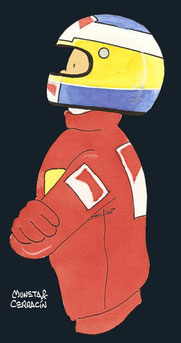 Michele Alboreto by Muneta & Cerracín