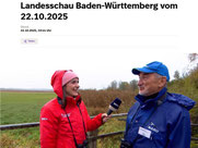 SWR-Reporterin Maja Ihle mit Klaus Mendla