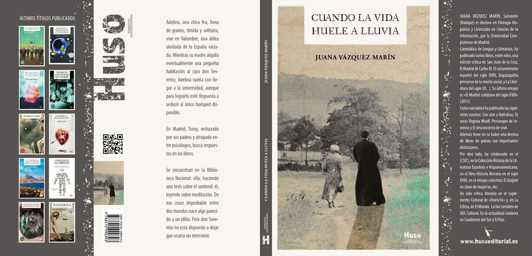 Juana Vázquez. Cuando la vida huele a lluvia. Huso Editorial
