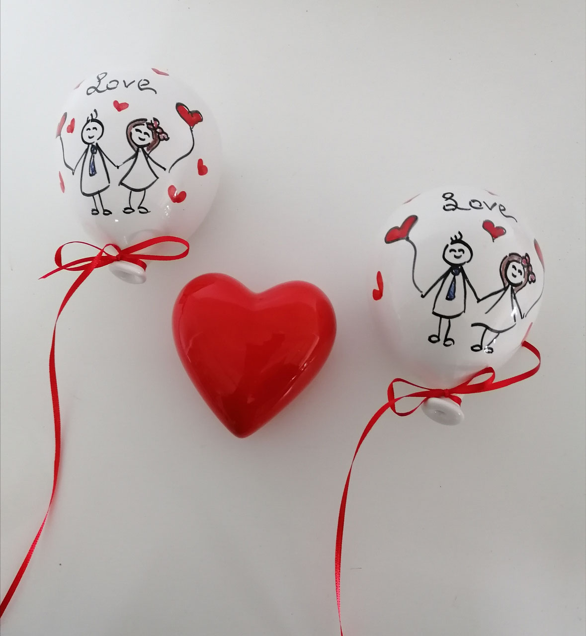 Cuscino Bansky Palloncino Love 40x40 Cm – Federa E Imbottura In Cotone – Divertente Idea Regalo Per Compleanno E Festività