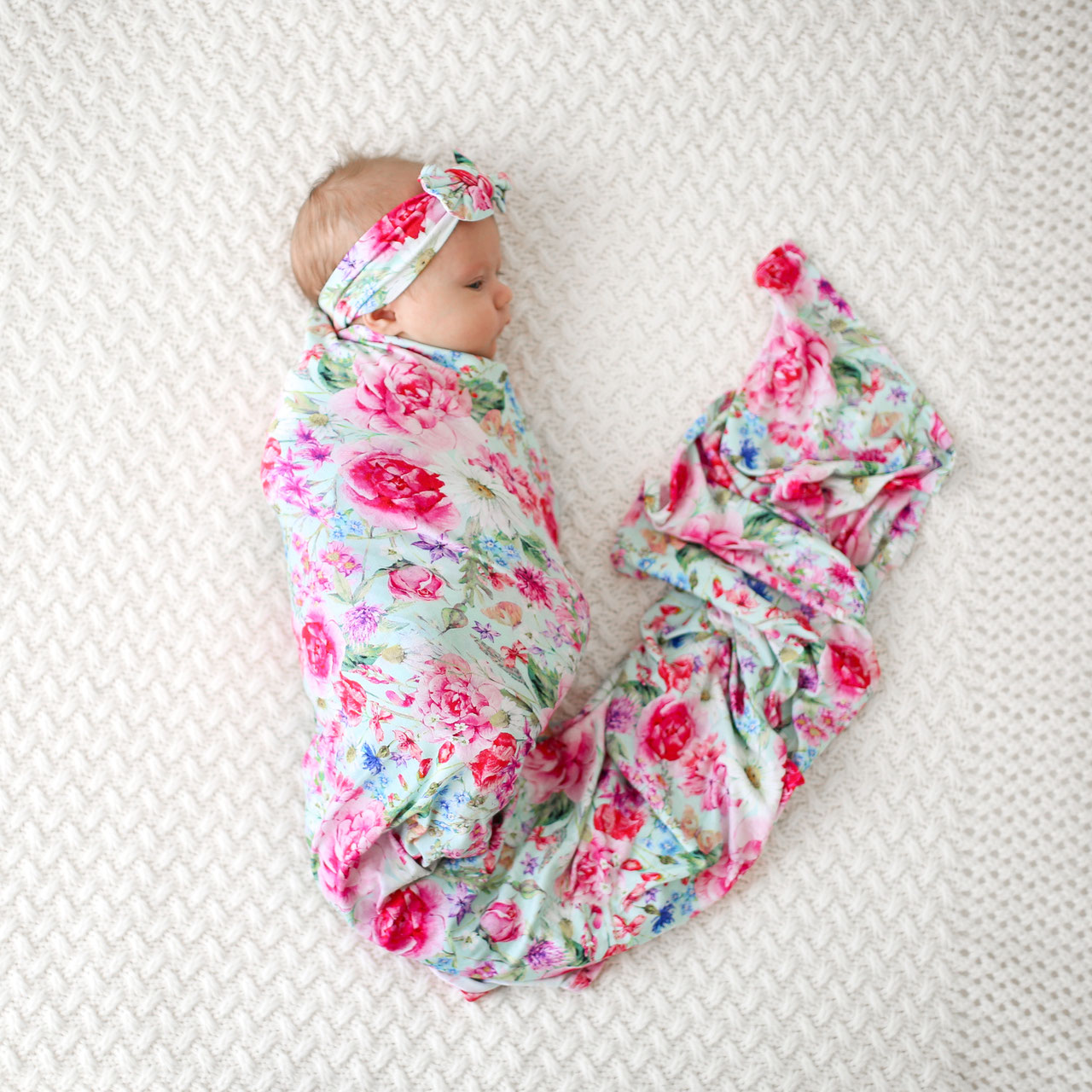 Posh Peanut Swaddle & Headband Set Alice / Swaddle mit Stirnband