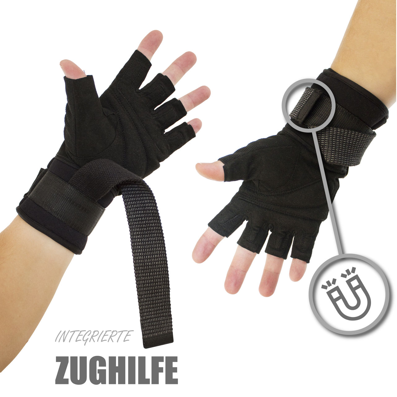ATHLETIC INDUSTRIES Liftgloves LG1 - Die Fitnesshandschuhe mit integrierter  Zughilfe !NEUHEIT! - Onlineshop fr innovative Sportartikel