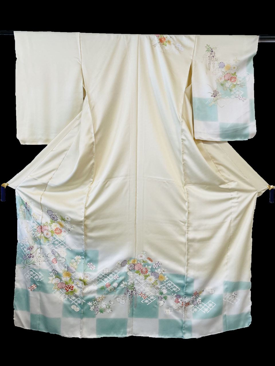 411mh62☆訪問着 呉服店取り扱い ゑり福 一つ紋 ややふくよか☆美品 留袖・訪問着をお探しなら - 株式会社錦や