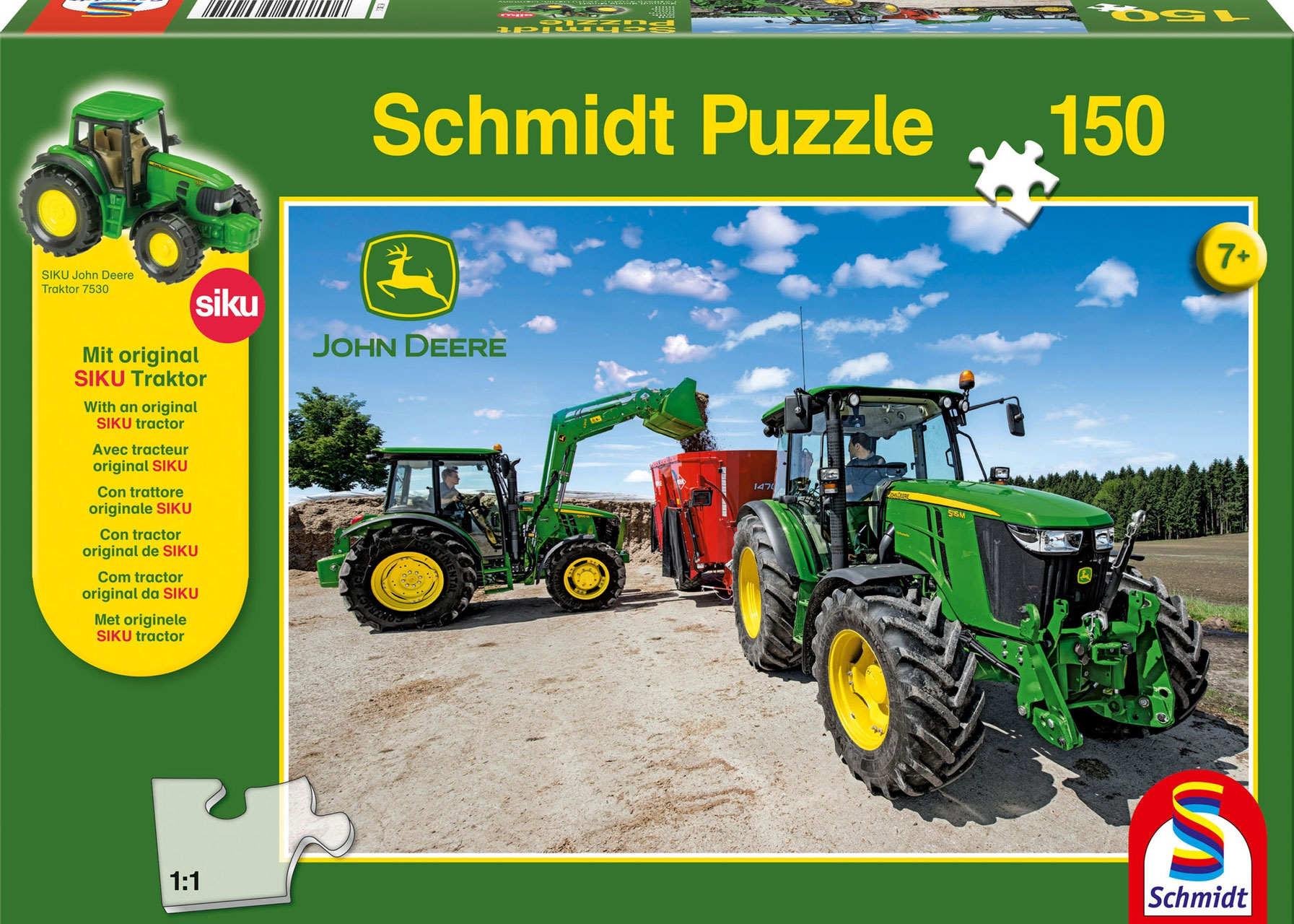 Traktoren Puzzle Schmidt Spiele Puzzle Box John Deere Traktorpuzzle 2x60 100 T