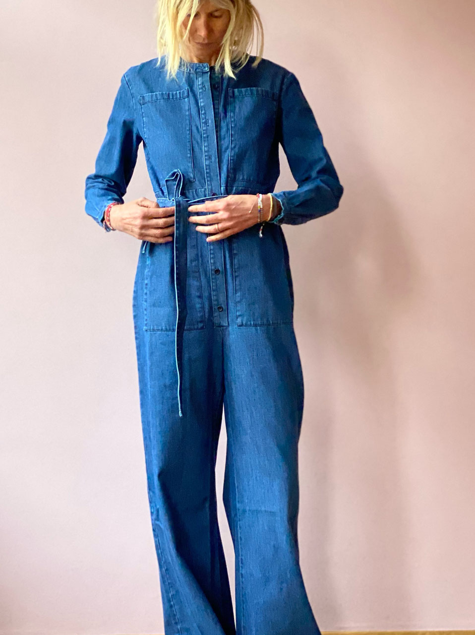 oops SOLD All In One - Denim Jumpsuit - luxurydejavu by Tina Pahl