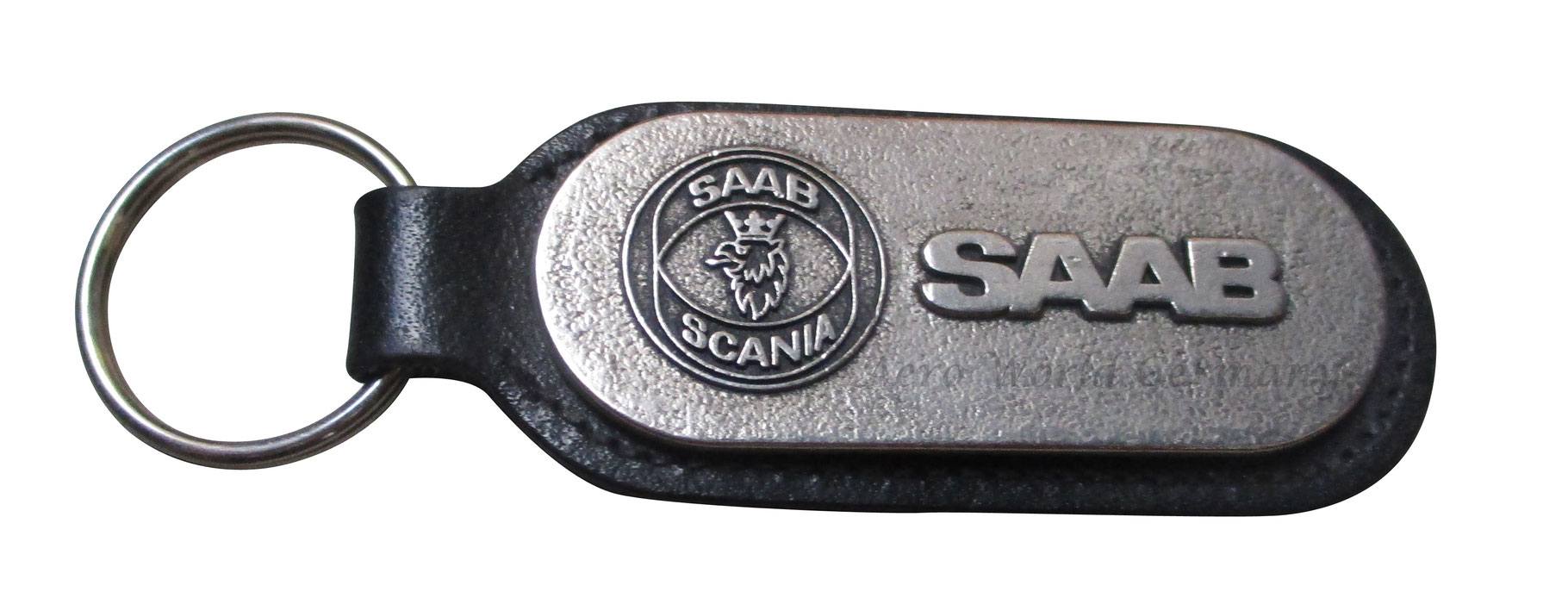 Saab Jet Schlüsselanhänger aus Leder