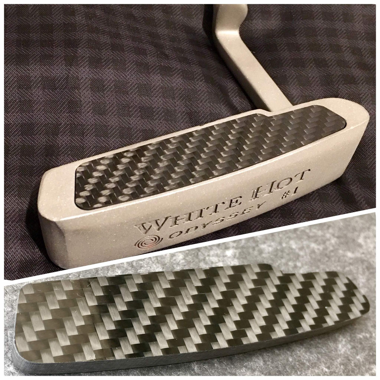 Aftermarket Carbon Fiber Insert for Odyssey White Hot 1 RH Putter Spry Evo!