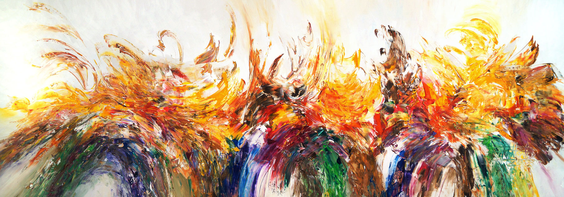 Acrylic On Canvas Large Abstract Painting Art For Sale