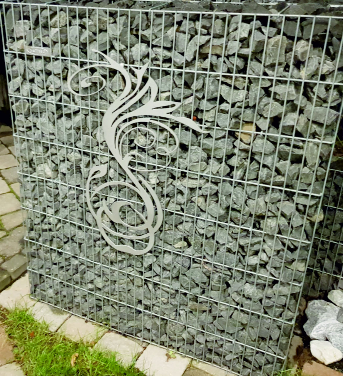 Rankendesign 1 Fur Gabionen 80x30cm Legend Steel Stahl Design