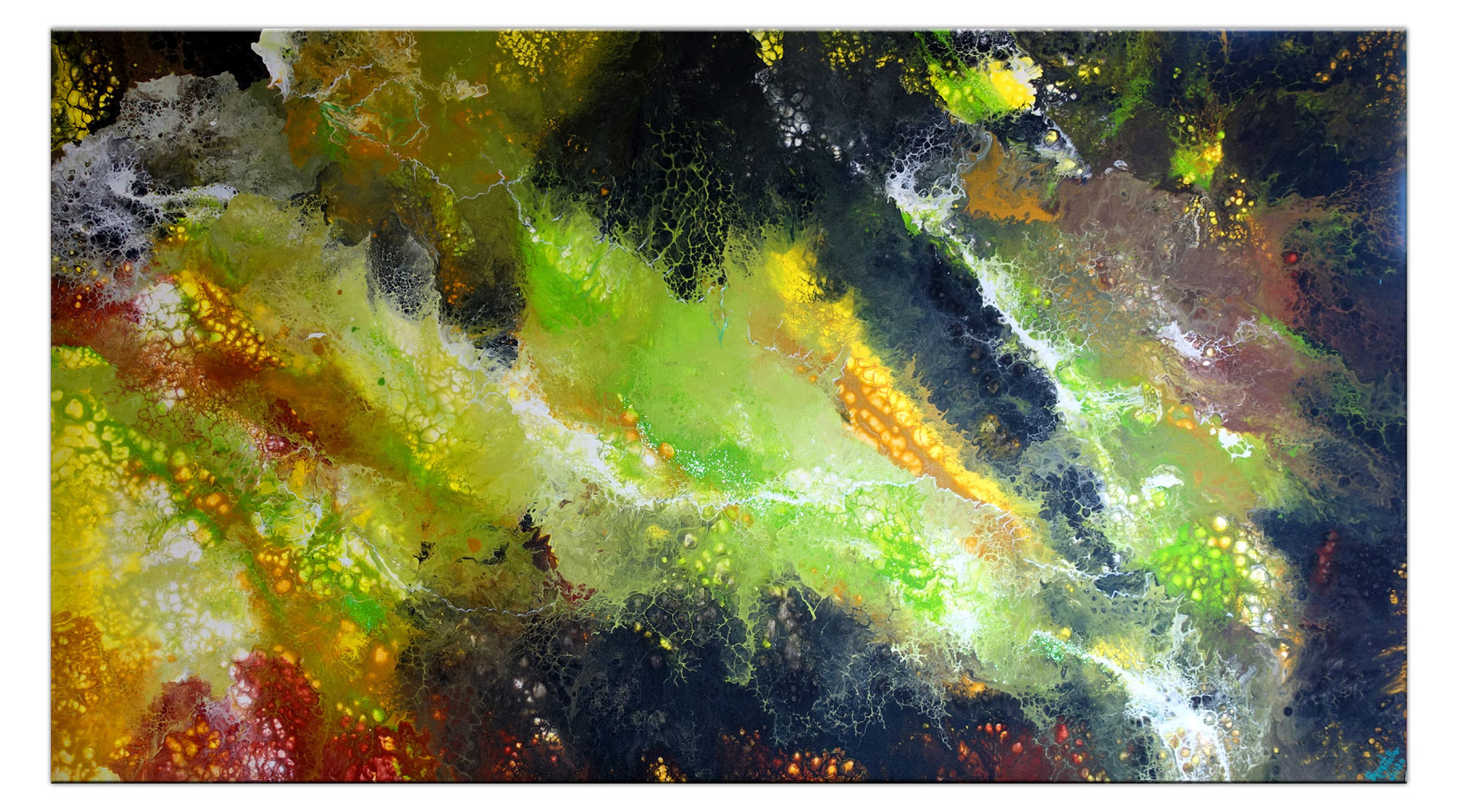 Grüne Acrylbilder: Entdecke die Magie des Malens mit Farbe!