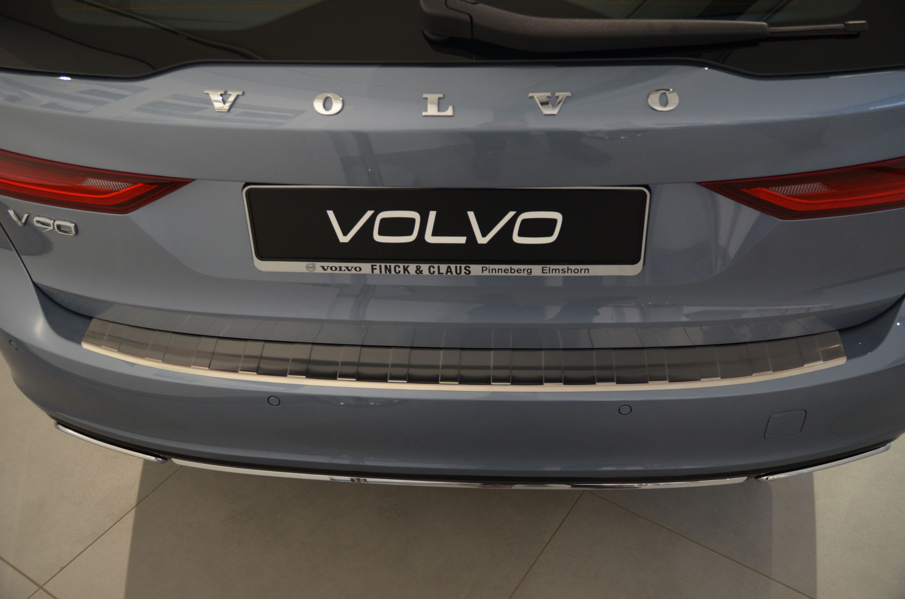 Einstiegsleisten Edelstahl für Volvo V90 2017-2023 Türschutz Carbon Fo