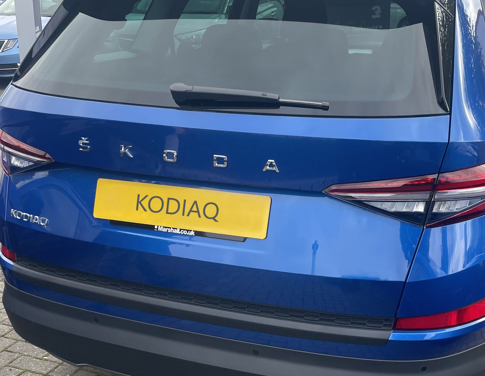 5-teiliger Einstiegsleisten Schutz Für Skoda Kodiaq II - Kohlefaser Folie