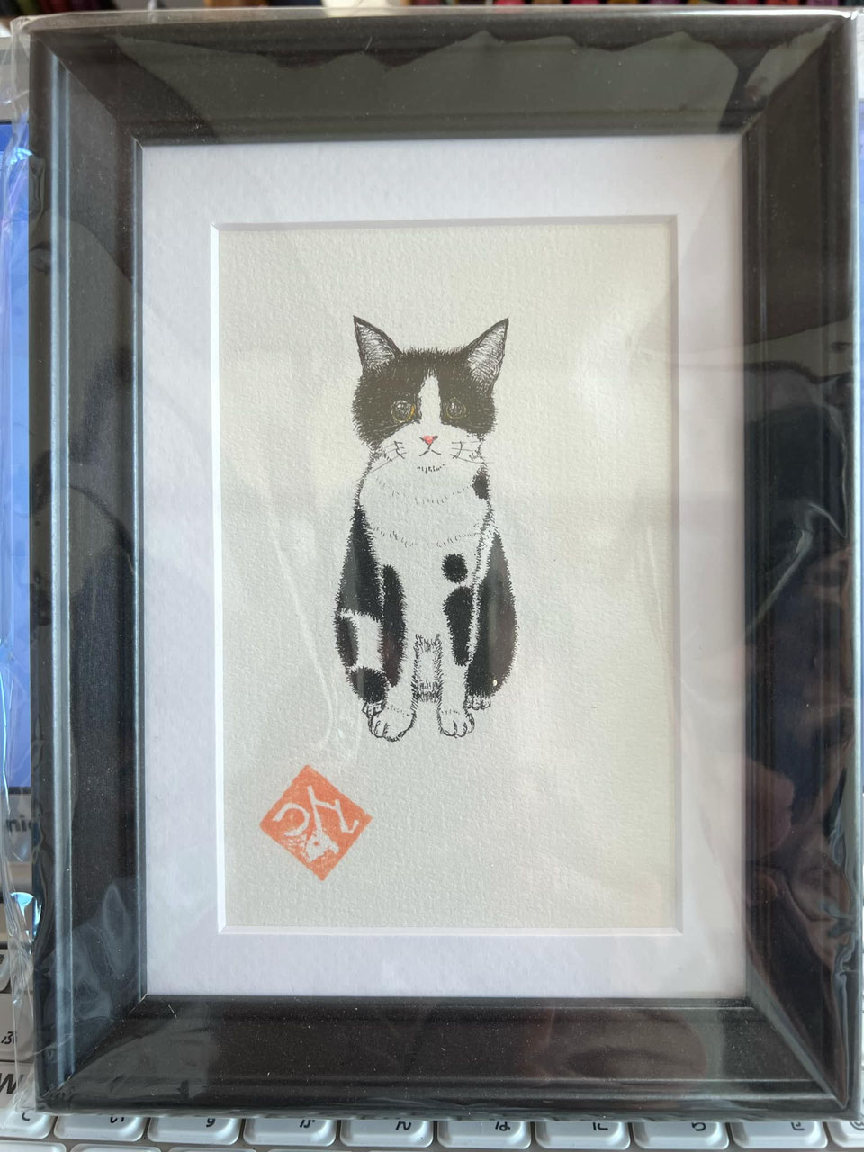 Nan-016 犬絵画 - medakA親爺（めだかおやじ） がらくた本舗