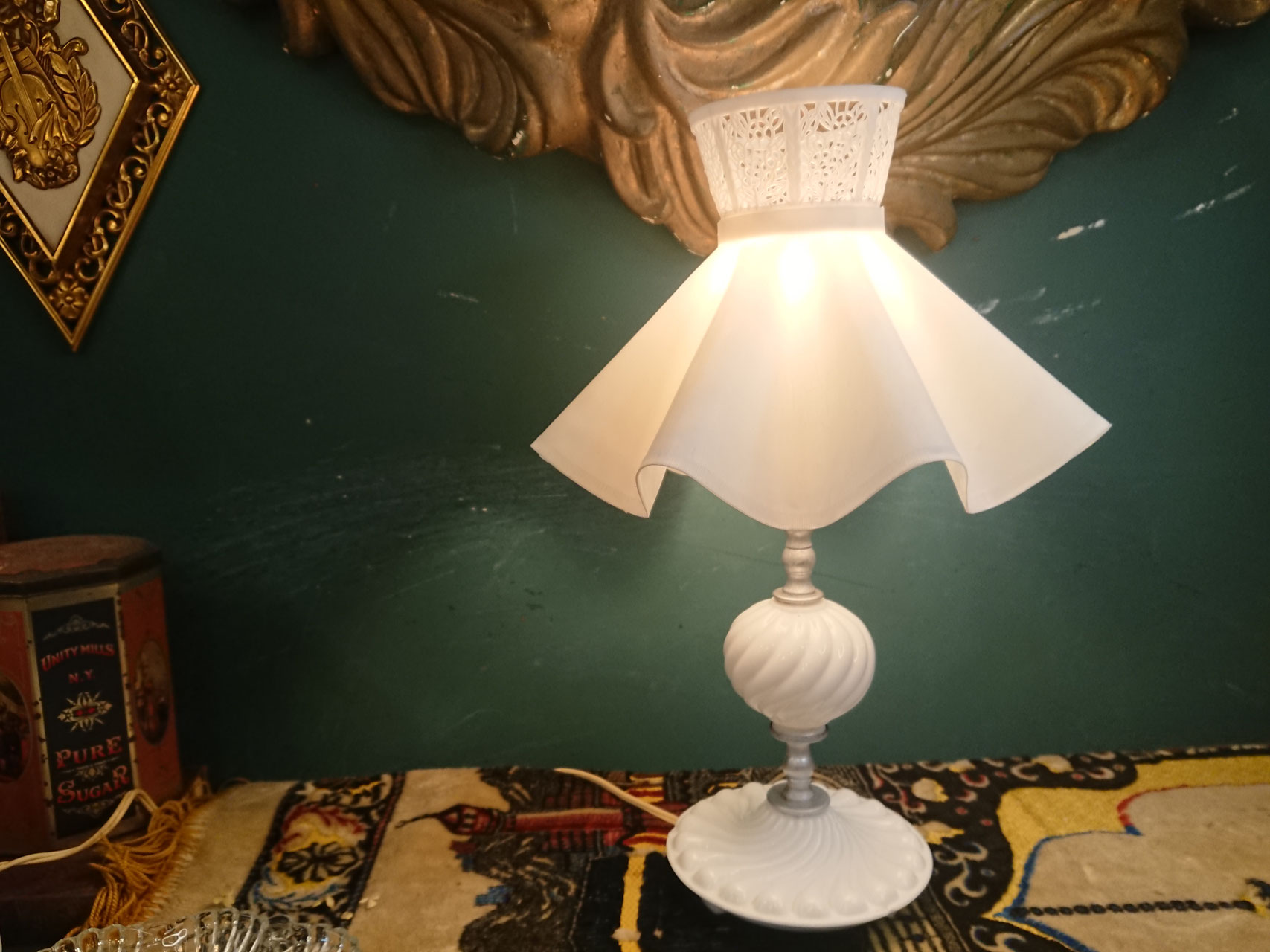 fenton フェントンミルクグラスランプ 【公式通販】