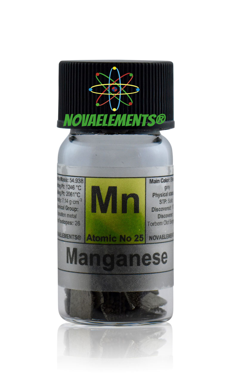 1 g Manganese metal 99,85% pure element sample Mangan Metall rein  25 Mn 