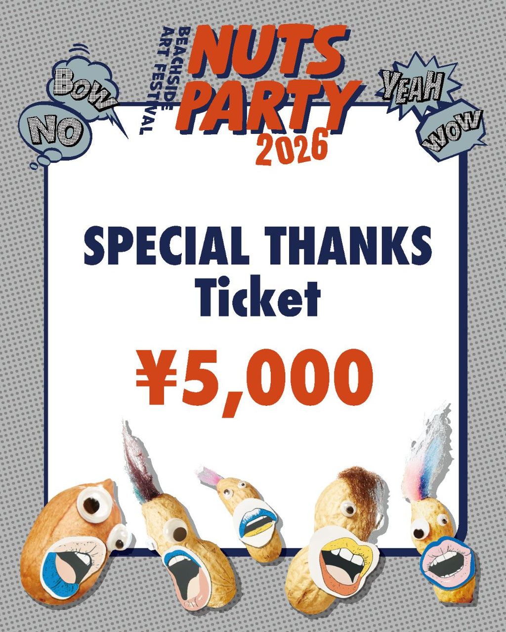 2026 TICKET - Beachside Art Festival NUTS PARTY