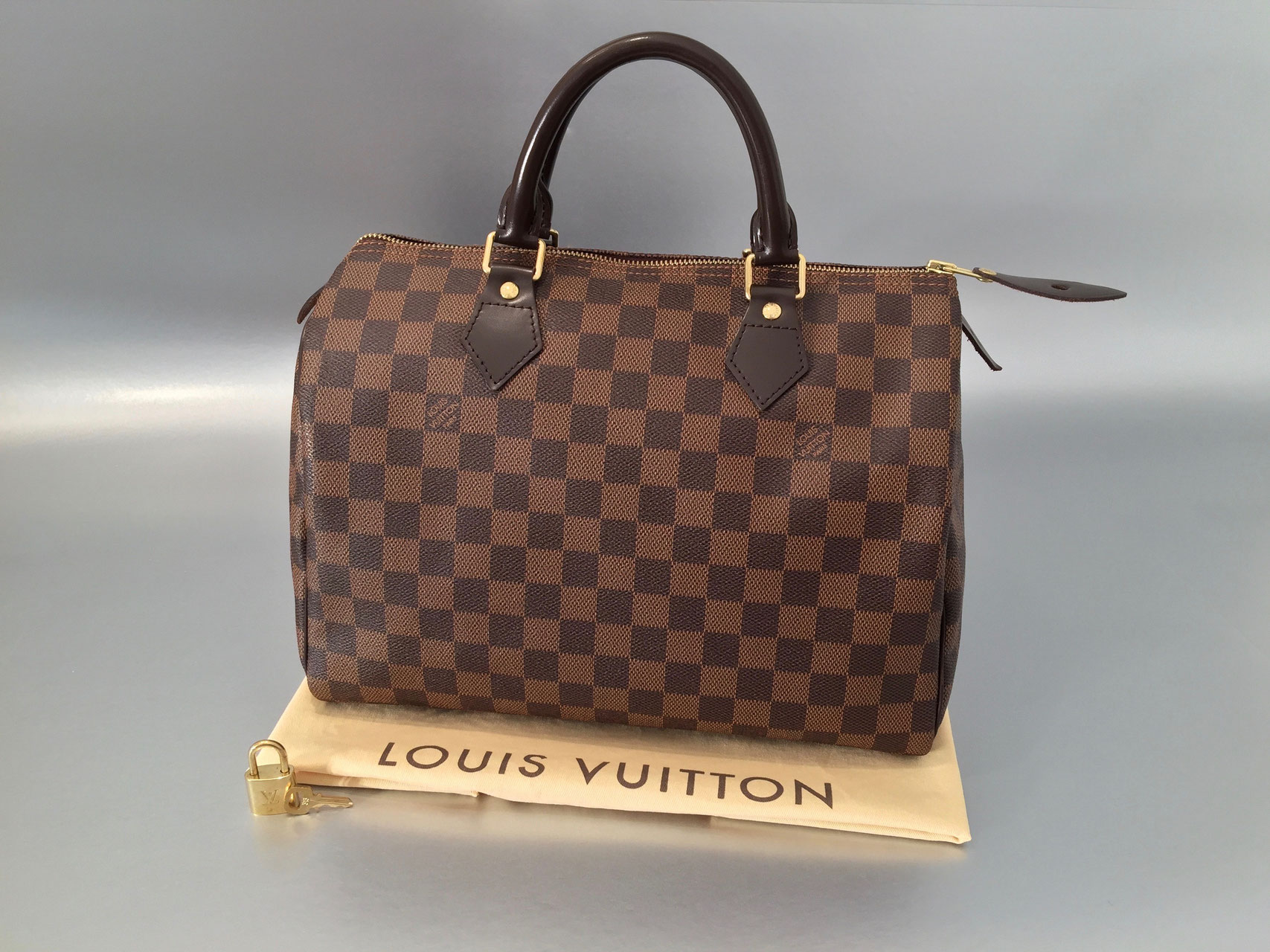 Louis Vuitton Damier Ebene Speedy 30 - Ankauf & Verkauf Second Hand Designertaschen und Accessoires