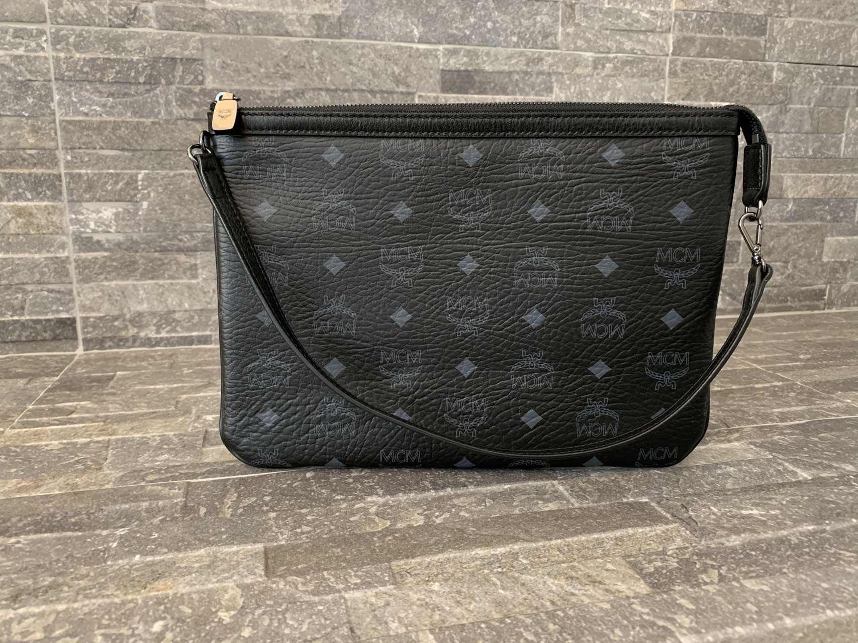 Mcm Schultertasche Mcm Tasche Visetos Schwarz Mcm Handtasche