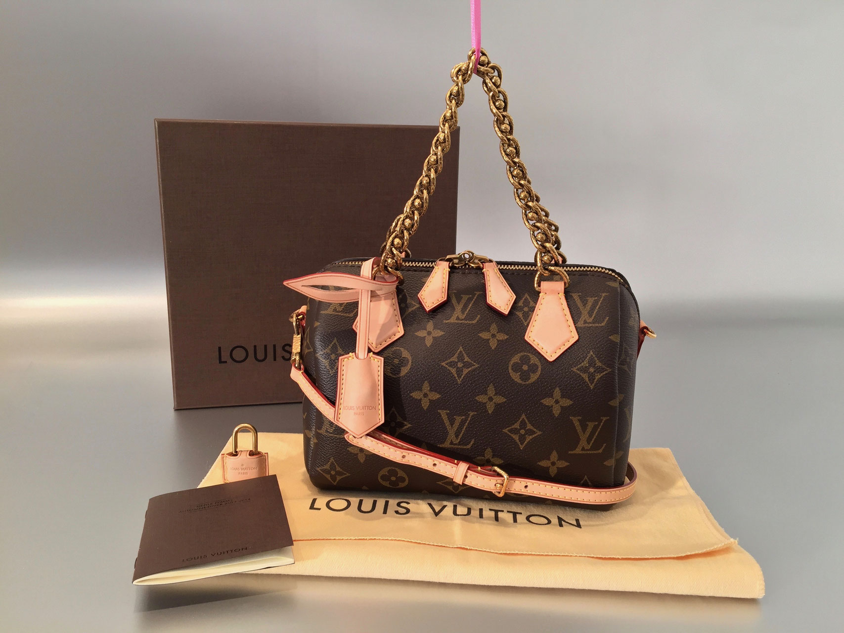 Louis Vuitton Monogram Canvas Chain Speedy 20 - Ankauf & Verkauf Second Hand Designertaschen und ...