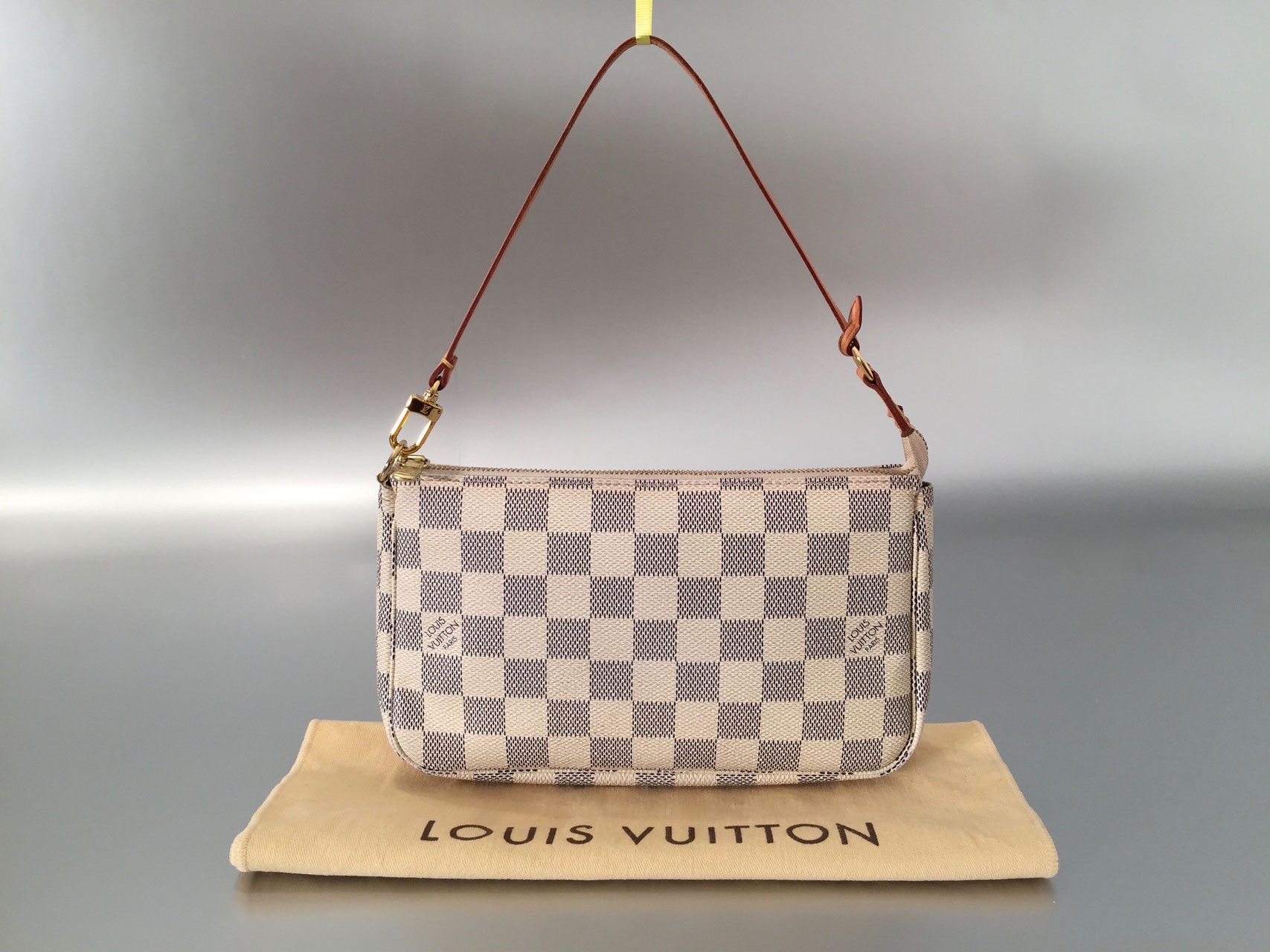 Louis Vuitton Pochette Accessoires Damier Azur Coated Canvas Beige