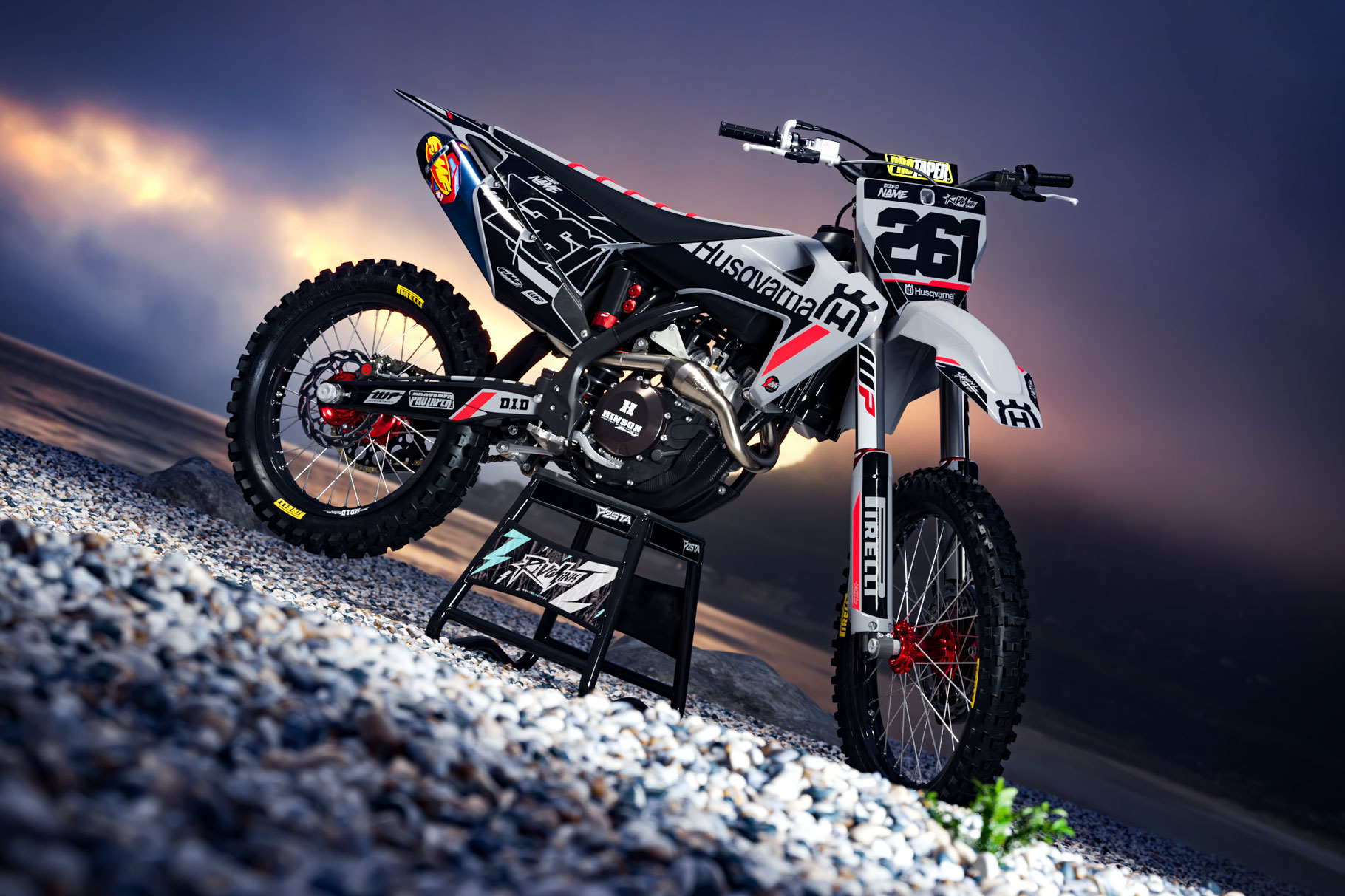 Diller Powerparts Enjoy Mx Motocross Dekore Fur Husqvarna