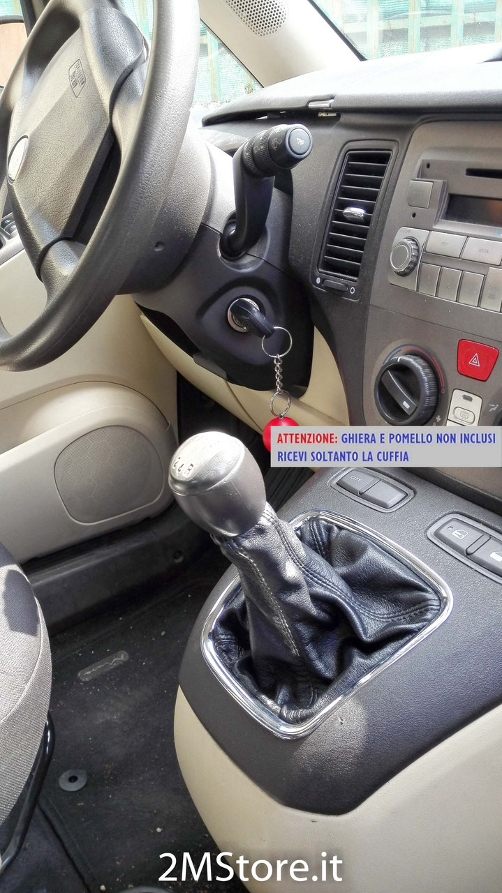 Pomello cambio completo con cuffia per Fiat 500 3 p dal 2007 in poi 5 marce non originale