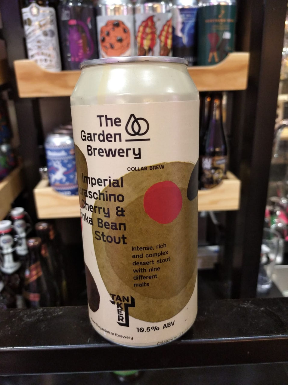 Imperial Maraschio Cherry & Tonka Bean Stout, The Garden & Tanker Imperial Maraschio Cherry & Tonka Bean Stout, The Garden & Tanker