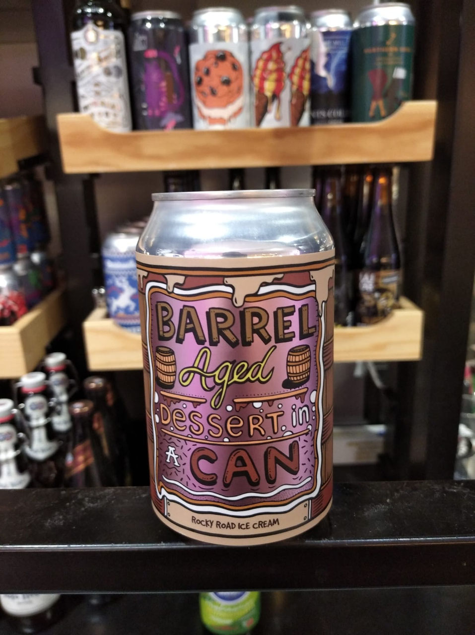 Barrel Aged Dessert In A Can Rocky Road Ice Cream, Amundsen Barrel Aged Dessert In A Can Rocky Road Ice Cream, Amundsen