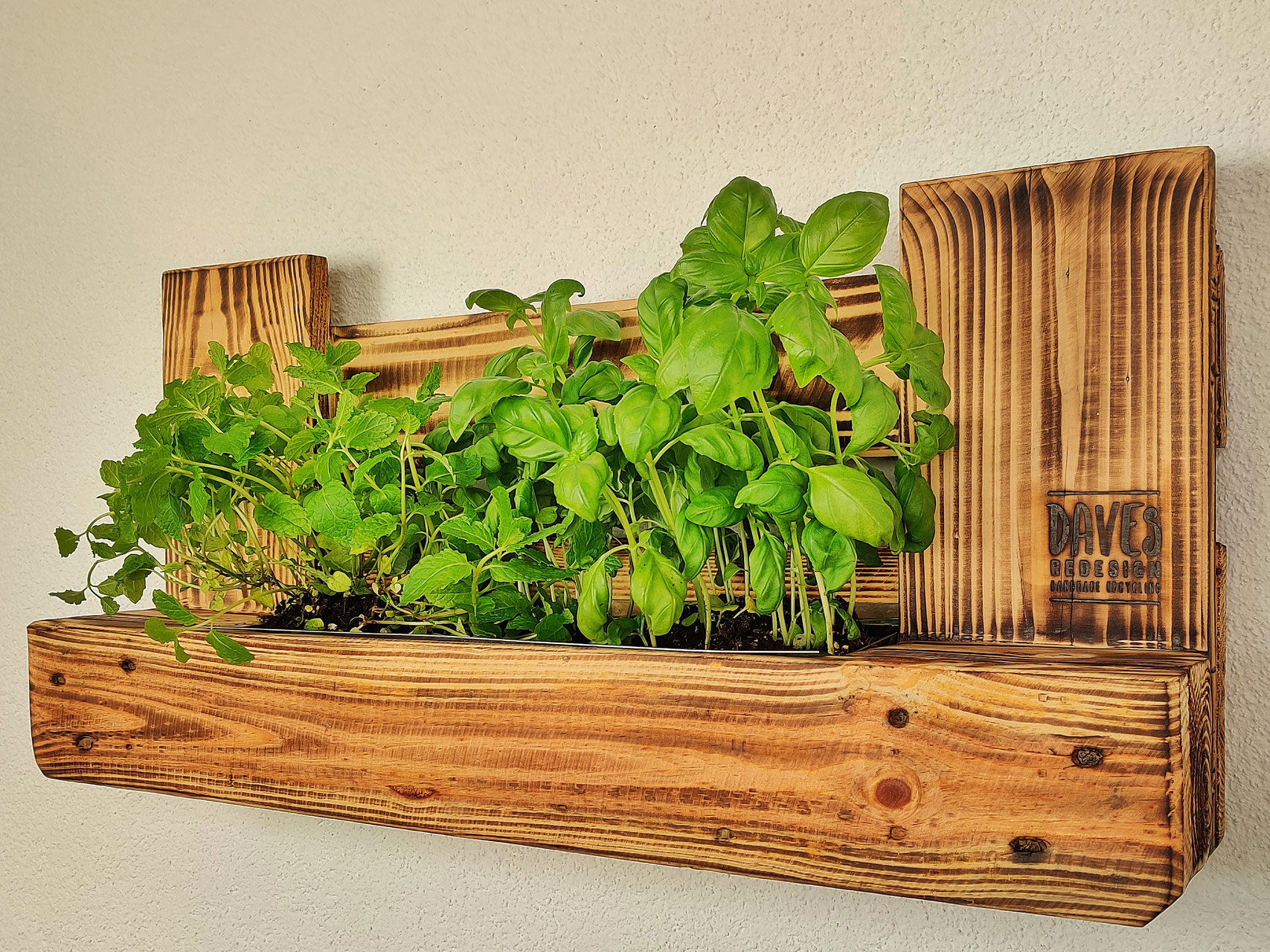 Blumenregal Palette Kräuterregal aus Holz kaufen davesredesign