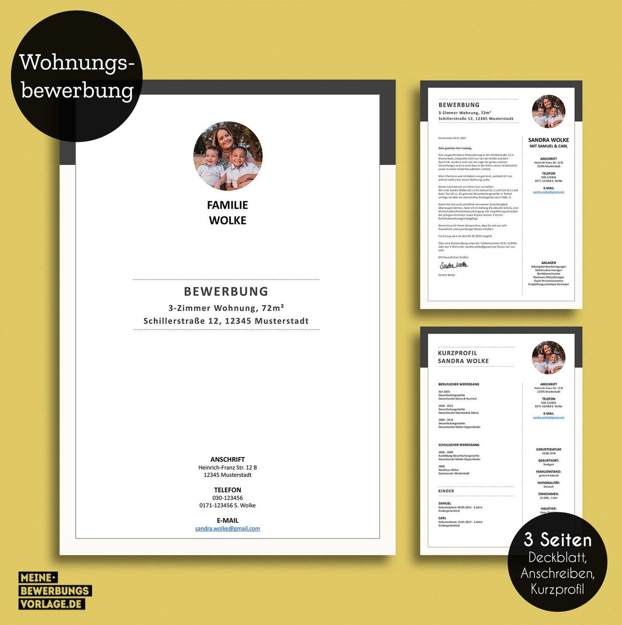 Bewerbung Vorlage Wohnung Bewerbung Vorlage
