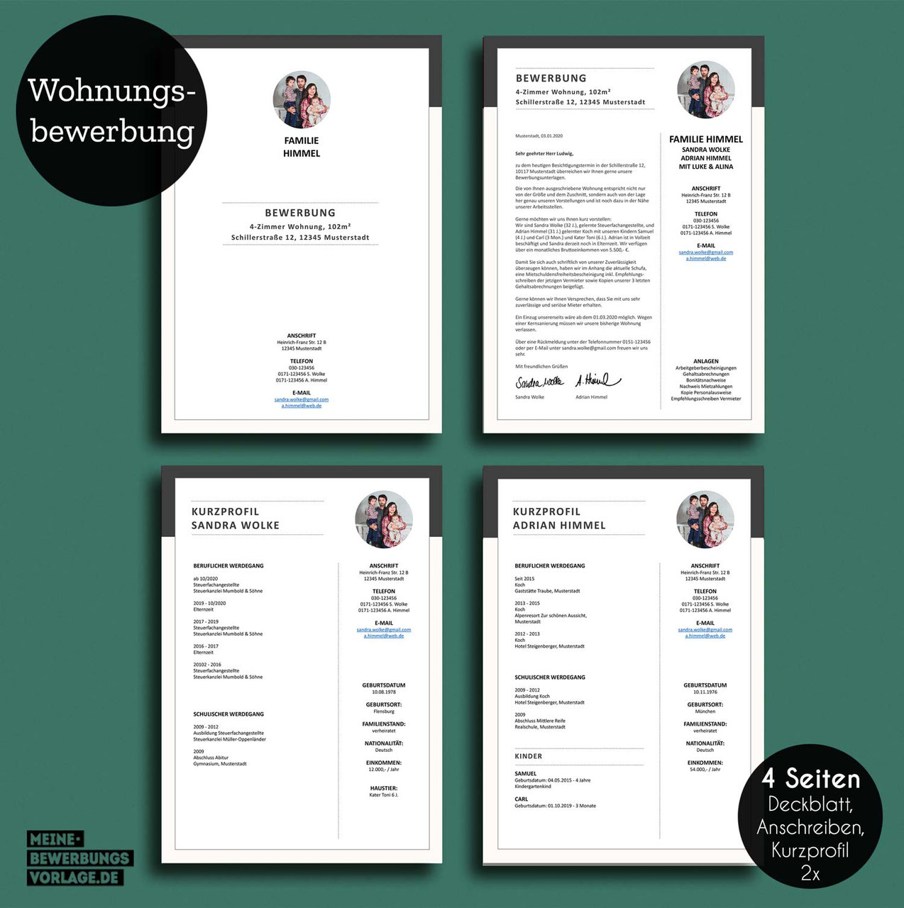 Bewerbung Vorlage Wohnung Bewerbung Vorlage