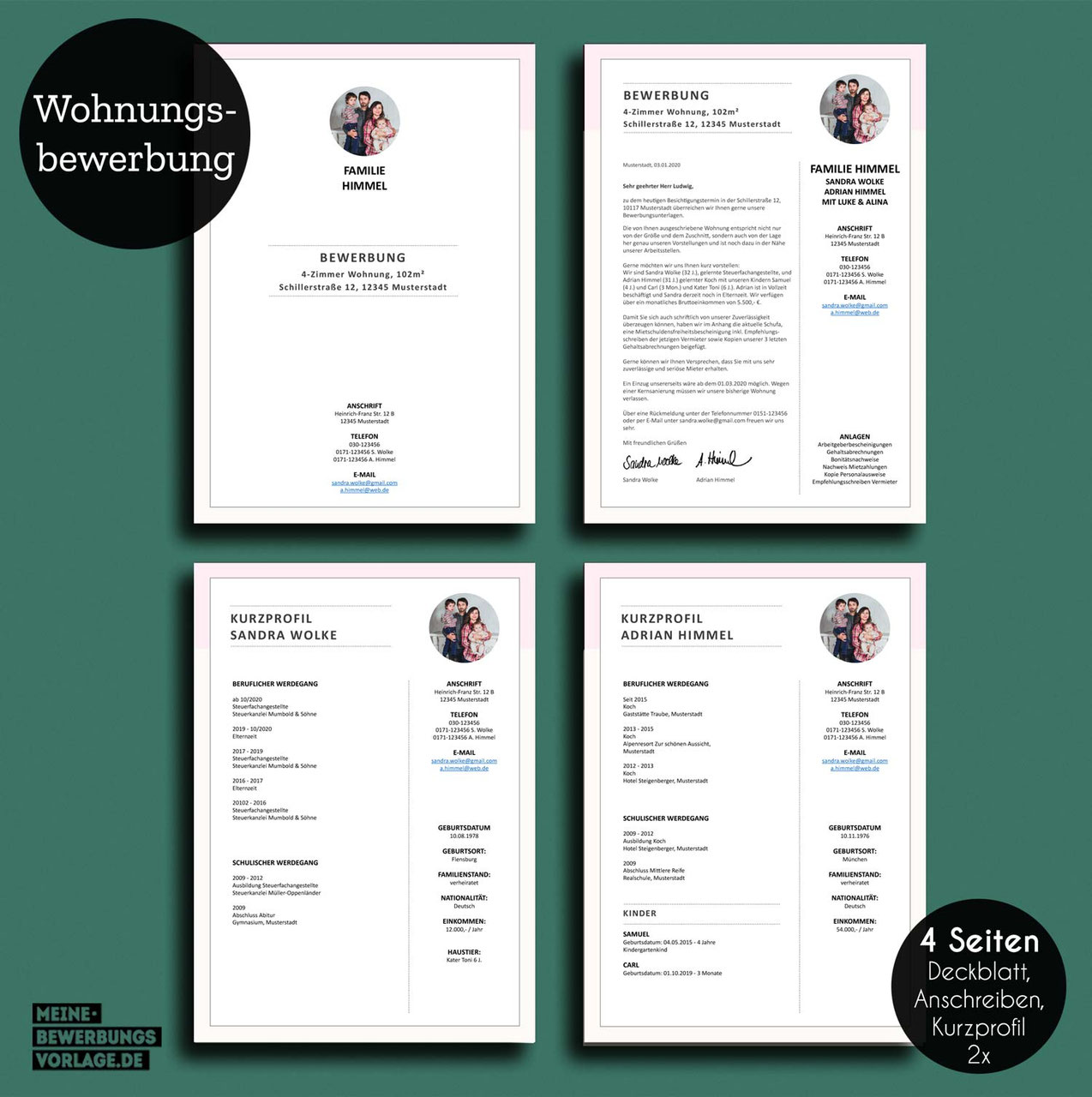 Bewerbung Vorlage Wohnung Bewerbung Vorlage