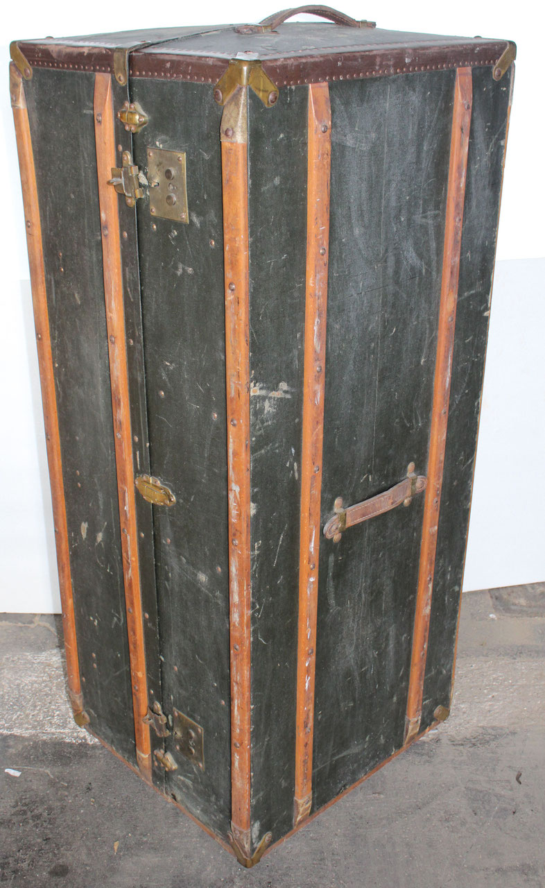 XXL-Schrankkoffer mit 5 Schubläden & Auszug rollbar ~1900/1920 - Rottal