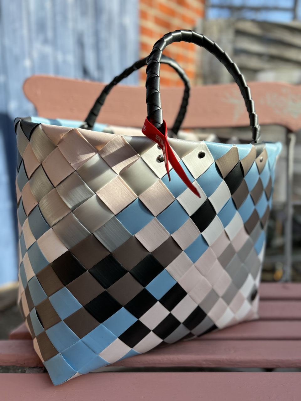 Wtzgall Enkaufskorb Wtzgall CE BAG Orgnal Shopper 5009-42, Enkaufstasche Blau-bege