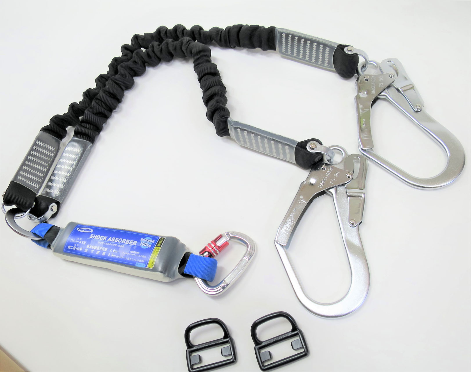 ツヨロン新規格墜落制止用器具ハーネス用ダブルランヤード第二種type2