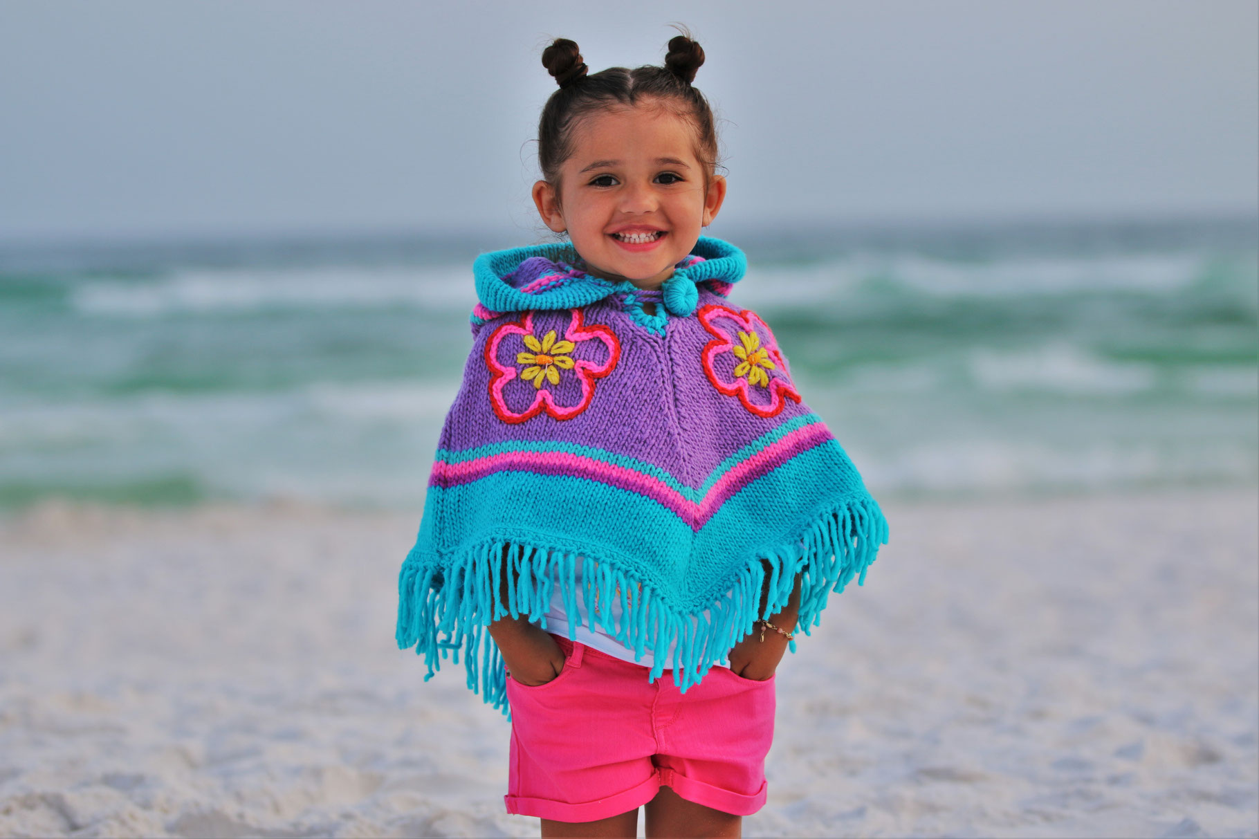 Knit Wool Vest & Ponchos for Kids - Little Cotton Dress