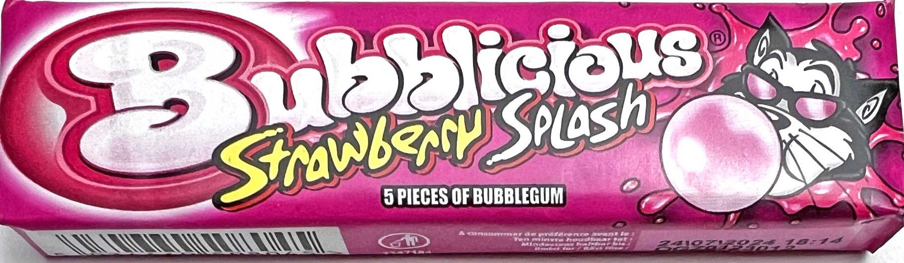 Bubblicious Strawberry Splash - Kaugummi - Zuckerberg Traditional Candy ...