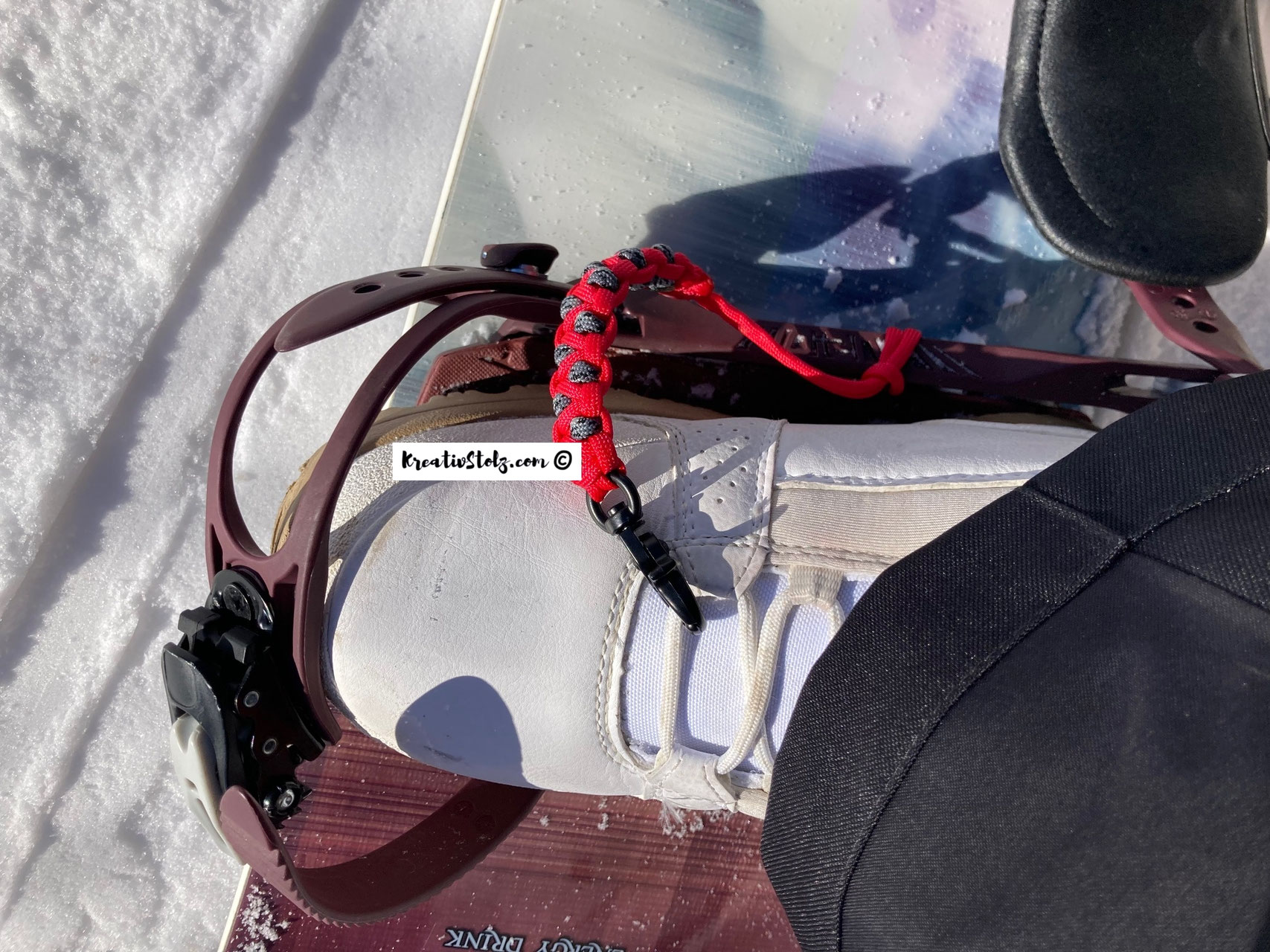 Leash/ Fangleine fürs Snowboard alles mit viel Leidenschaft von Hand gemacht