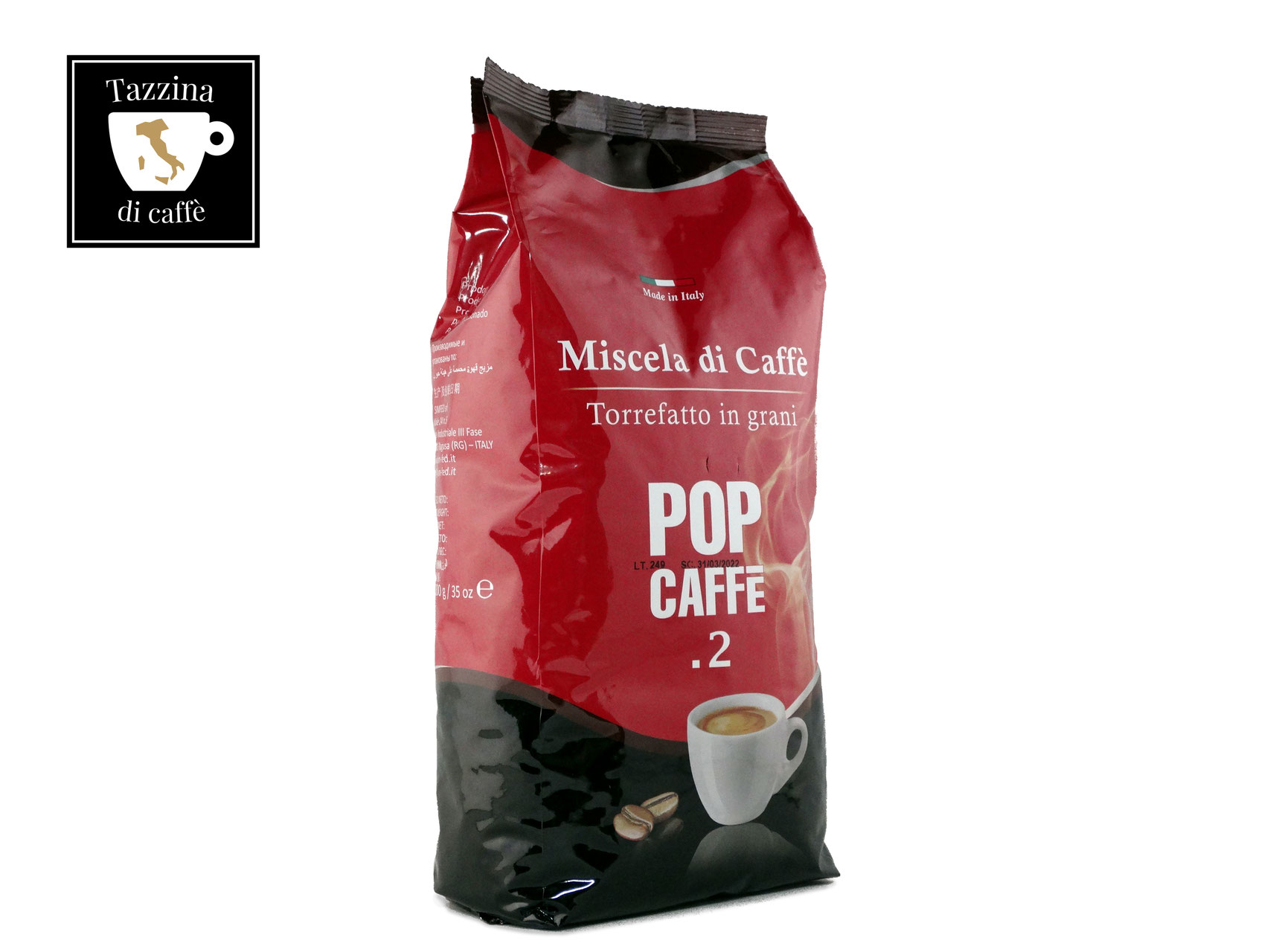 Kaffeebohnen Tazzina Di Caffe